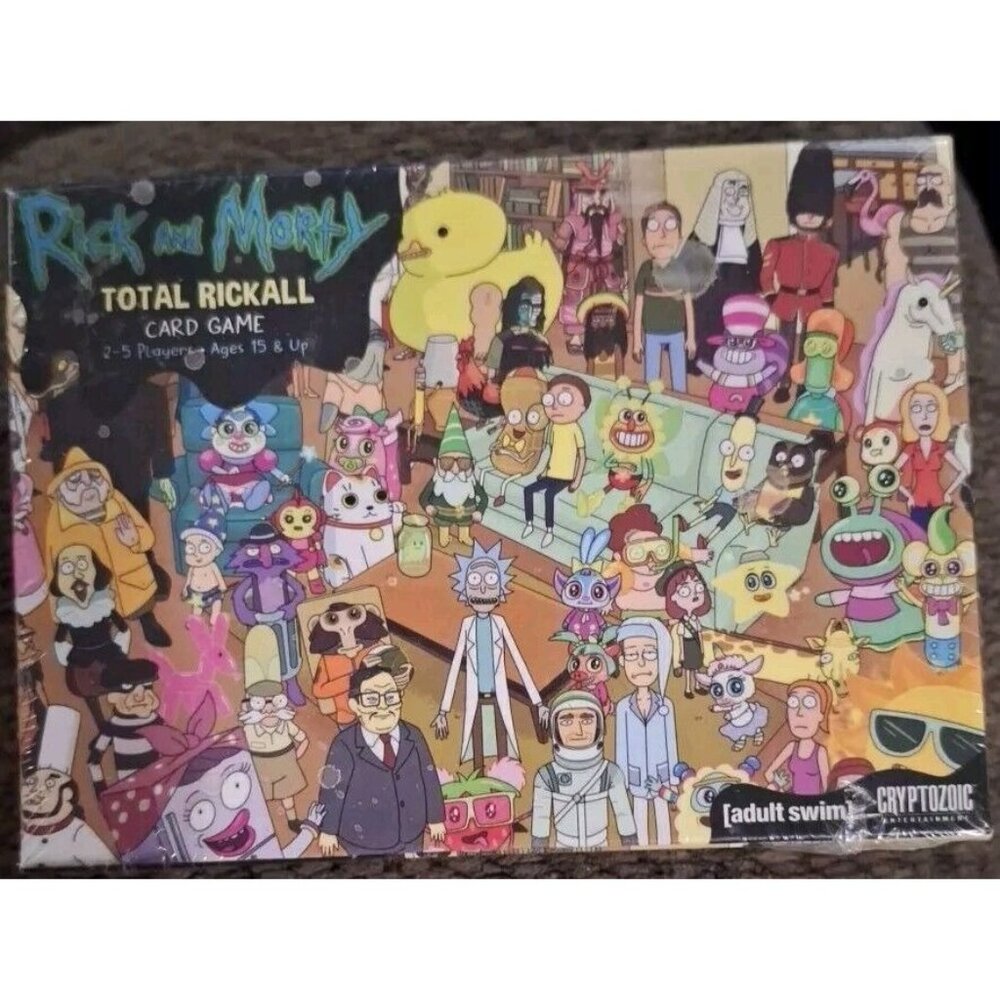 Rick & Morty Total Rickall Card Game Cryptozoic For 2-5 Players Ages 15+